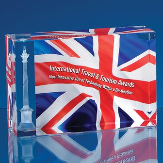 18cm x 12cm x 5cm Optical Crystal Rectangle