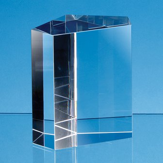12.5cm Optical Crystal Irregular Pentagon Award