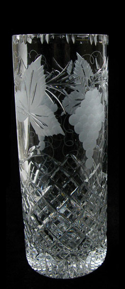10 inch Cylinder Vase Grapevine