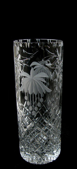 8 inch Cylinder Vase Fuchsia