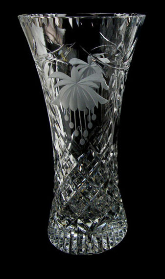 8 inch Waisted Vase Fuchsia