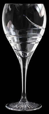 Handmade full lead crystal wine glass/goblet in our Havana design 