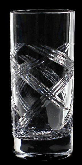 Handmade full lead crystal highball gin glass in our Brierley Hill Crystal Celebration design
