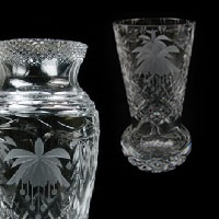 Crystal Vases, Cone Vases, Footed Vases & Crystal Urns