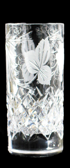 Handmade full lead crystal Tumblers in our Brierley Hill Crystal Grapevine design