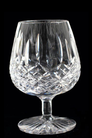 Handmade full lead crystal 12oz brandy glass in our stourton design