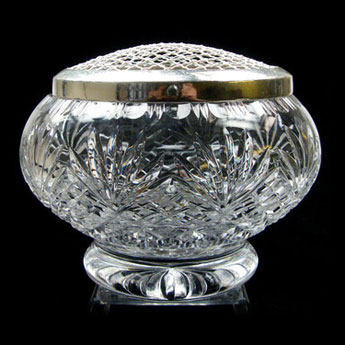 BRIERLEY HILL CRYSTAL BOWL 9 inch Round Sided Rose Bowl Westminster