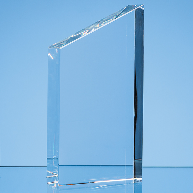 17.5cm Optical Crystal Diagonal Slope Award