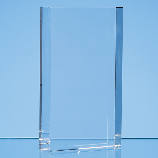 17cm x 10cm Optical Crystal Rectangle Award  H or V