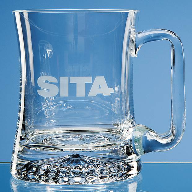 0.34ltr Handmade Curved Star Base Tankard