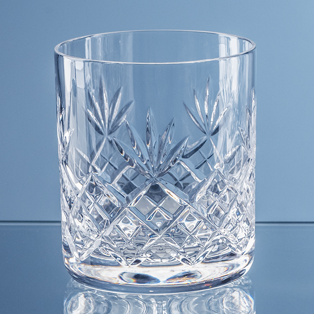 400ml Blenheim Lead Crystal Full Cut Whisky Tumbler