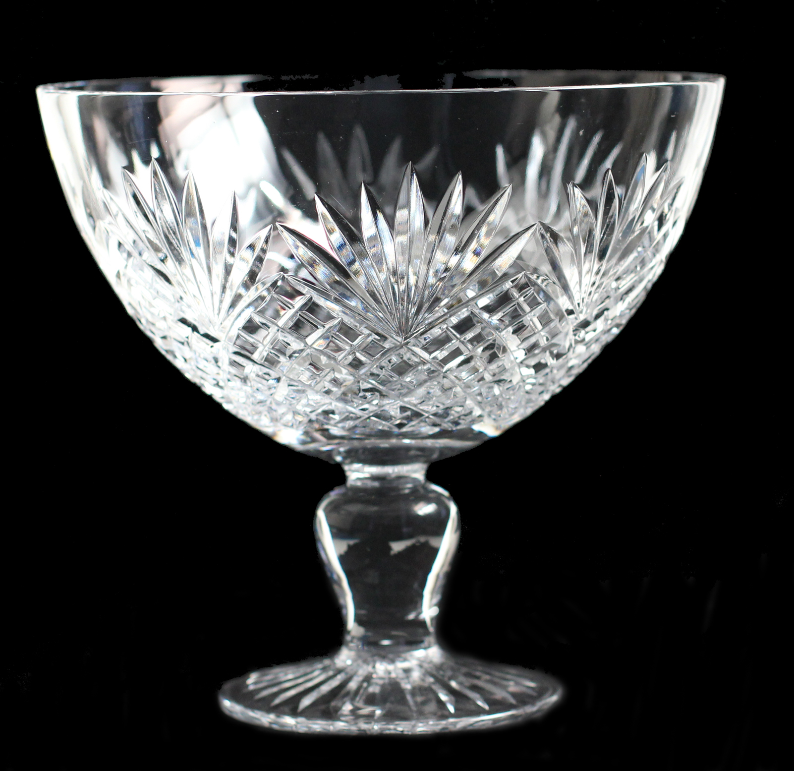BRIERLEY HILL CRYSTAL BOWL R/C Footed Bowl Westminster