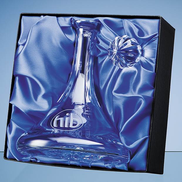 Universal Ships Decanter/Bowl  Satin Lined Presentation Box