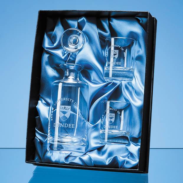 Mini Decanter Set Satin Lined Presentation Box Box Only