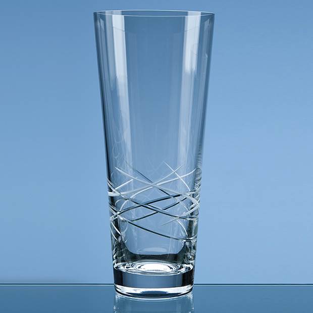 30cm Tiesto Cut Conical Vase in an attractive Gift Box