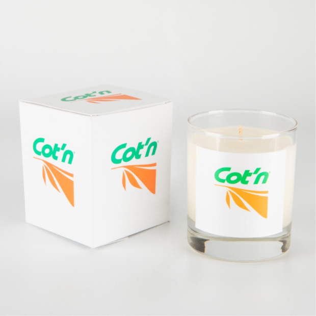 240g Clear Glass Scented Candle in a Printed Gift Box