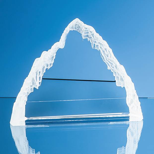 16.5cm Optical Crystal Matterhorn Award