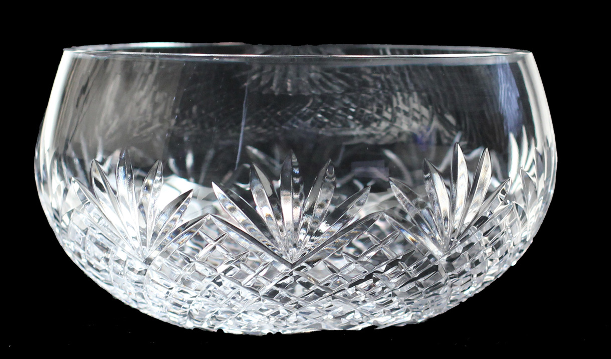 BRIERLEY HILL CRYSTAL 8 inch Round Sided Bowl Westminster