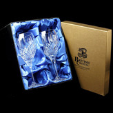 Presentation Box of 2 Stourton Crystal glass Goblets
